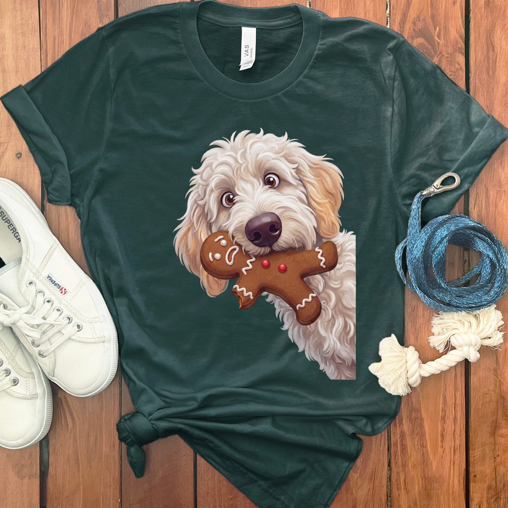 Maltipoo Cookie Thief T-Shirt in Forest / S by Puppy Jo