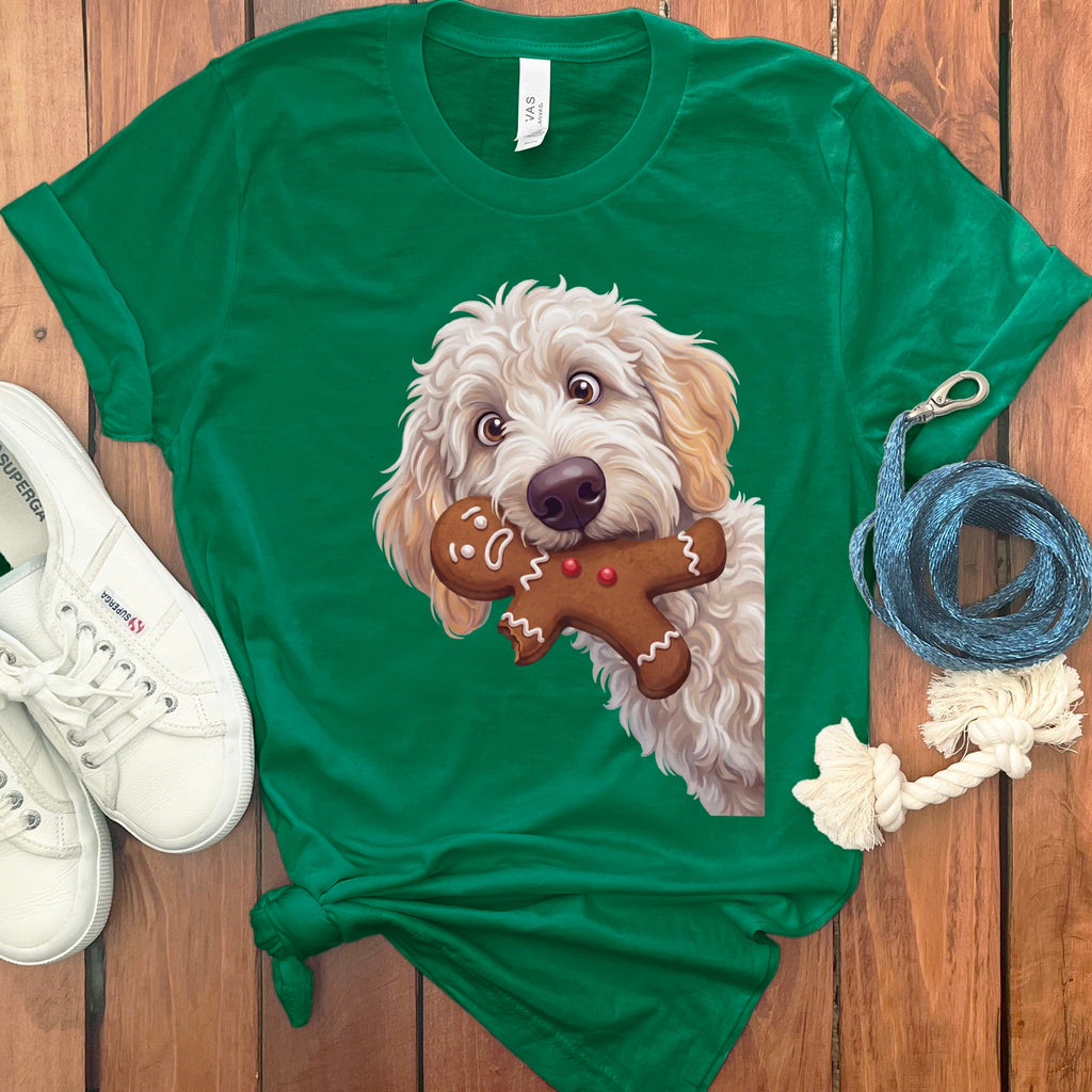 Maltipoo Cookie Thief T-Shirt in Kelly / S by Puppy Jo