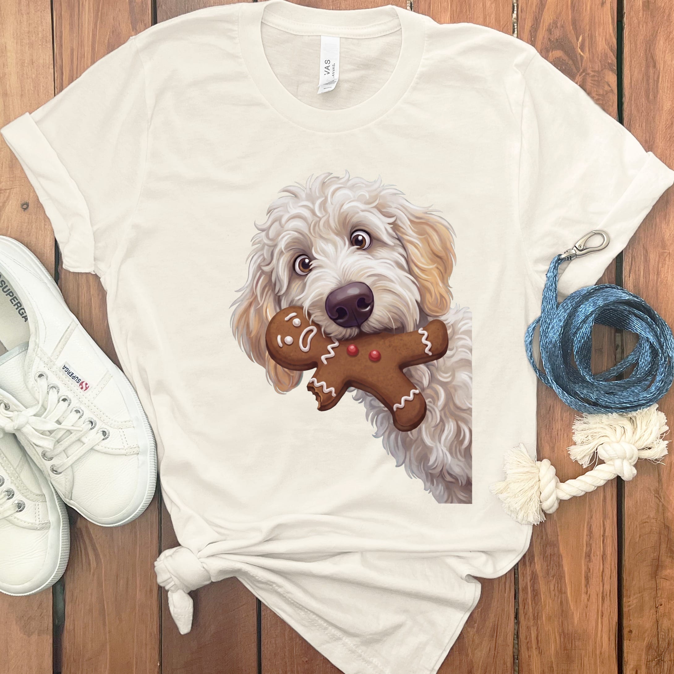 Maltipoo Cookie Thief T-Shirt in Natural / S by Puppy Jo