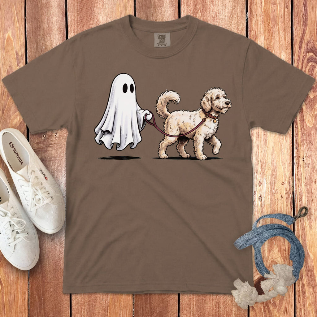 Maltipoo Ghost Walk Signature T-Shirt in Espresso / S by Puppy Jo