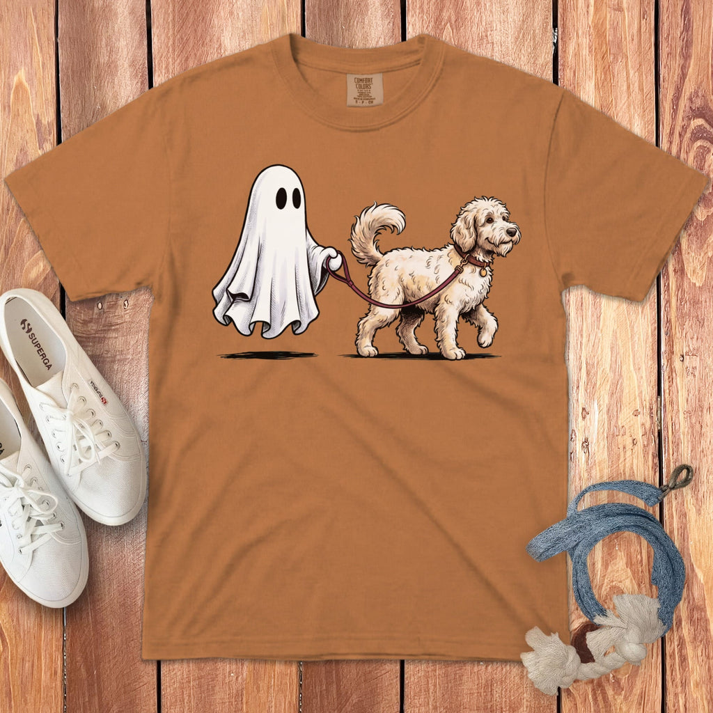 Maltipoo Ghost Walk Signature T-Shirt in Yam / S by Puppy Jo