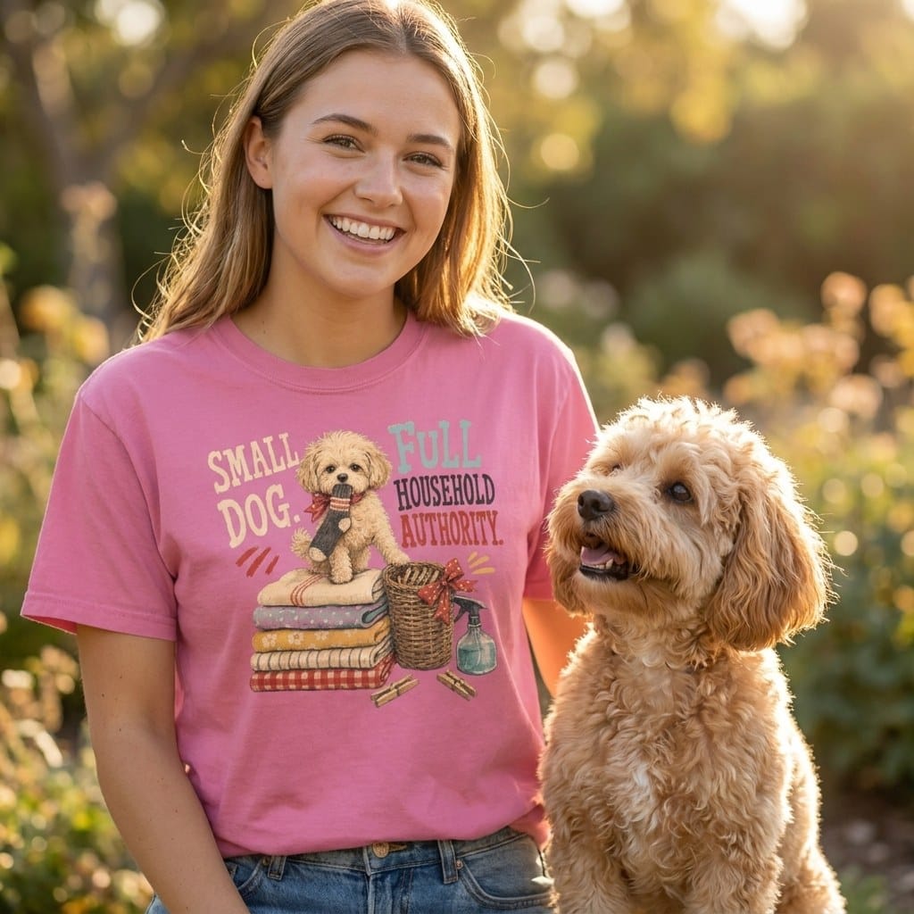 Maltipoo Household Authority Signature T-Shirt in by Puppy Jo