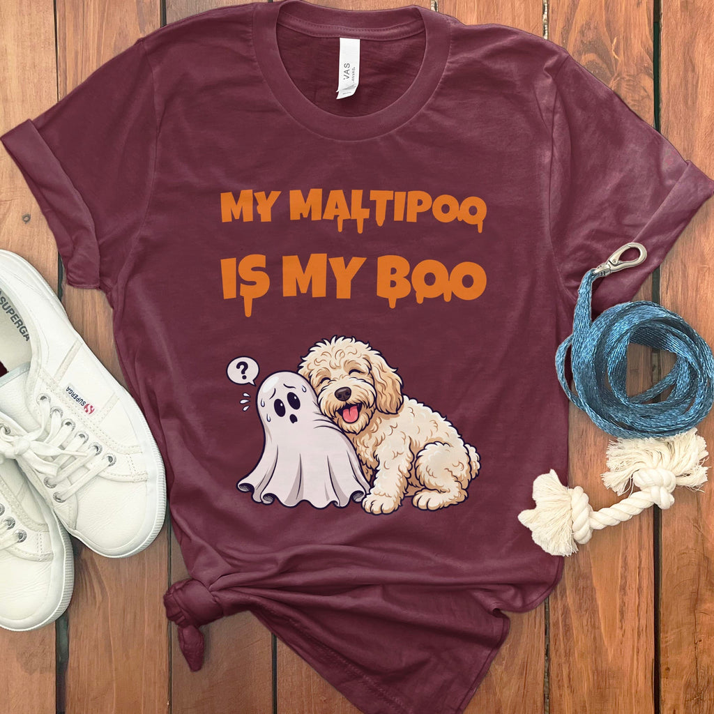 Maltipoo My Boo T-Shirt in Maroon / S by Puppy Jo