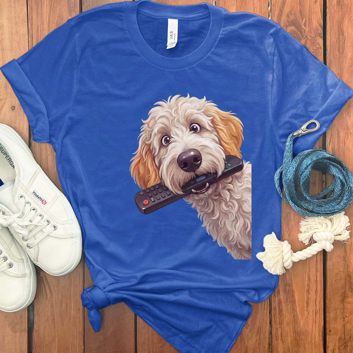 Maltipoo Remote T-Shirt in True Royal / S by Puppy Jo