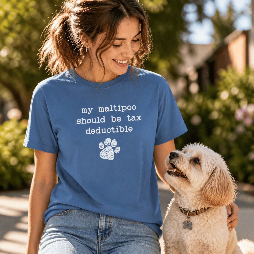 Maltipoo Tax Signature T-Shirt in by Puppy Jo
