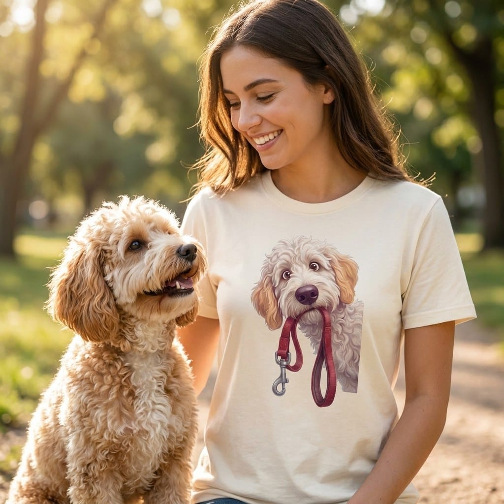Maltipoo Walk T-Shirt in by Puppy Jo