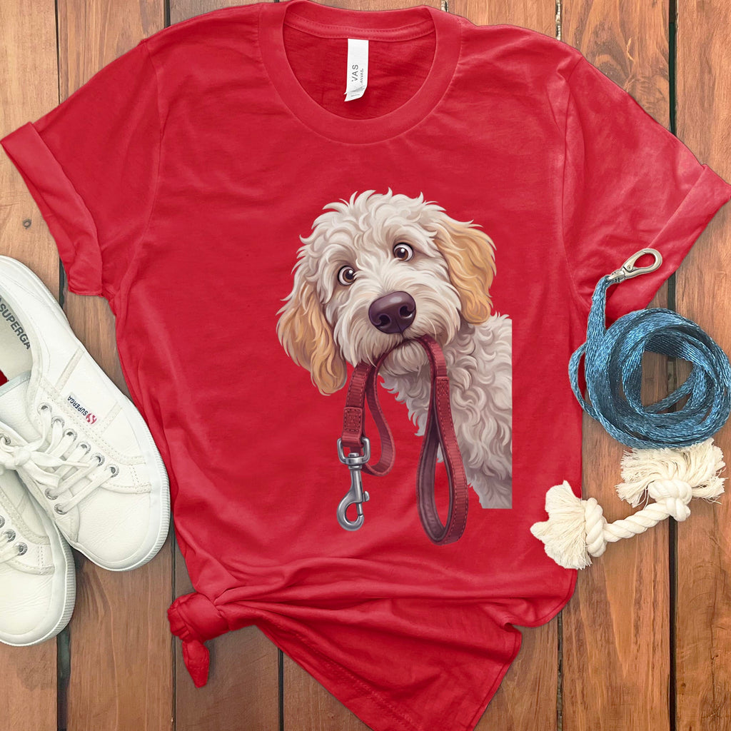 Maltipoo Walk T-Shirt in Red / S by Puppy Jo