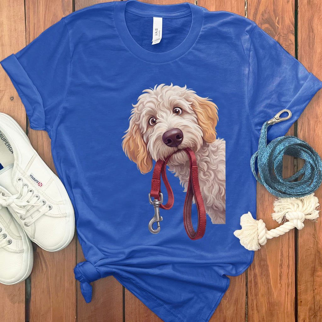 Maltipoo Walk T-Shirt in True Royal / S by Puppy Jo