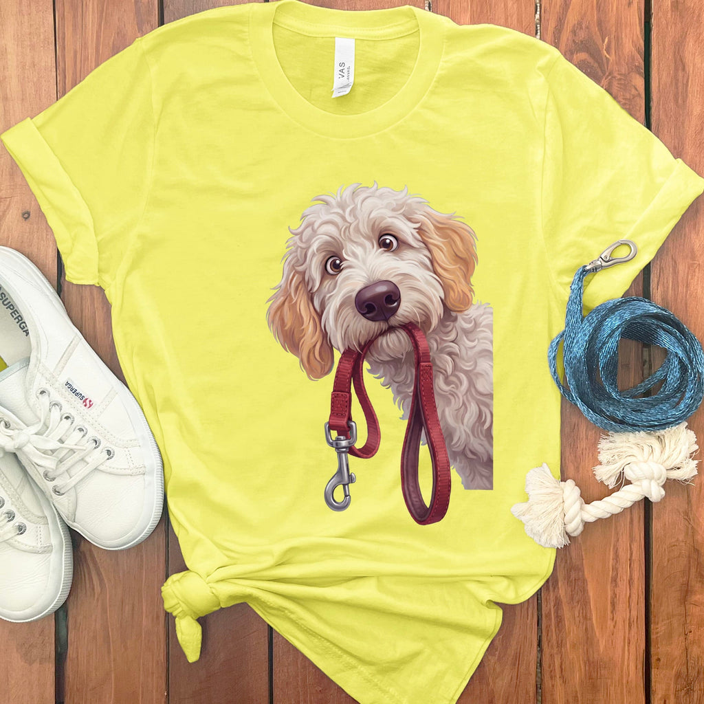 Maltipoo Walk T-Shirt in Yellow / S by Puppy Jo
