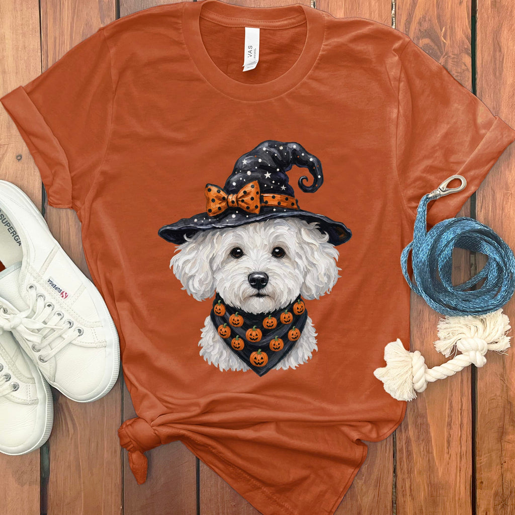 Maltipoo Witch Hat T-Shirt in Autumn / S by MyDesigns
