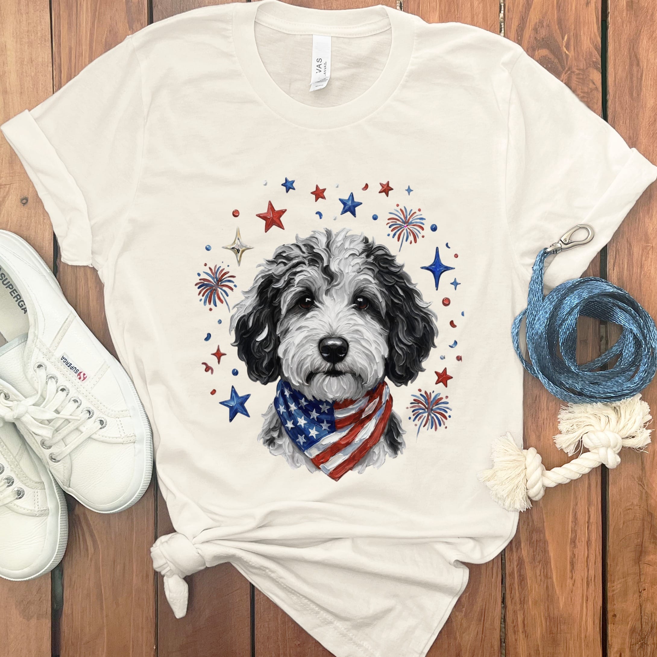 Merle Doodle Spirit T-Shirt in Natural / S by Puppy Jo