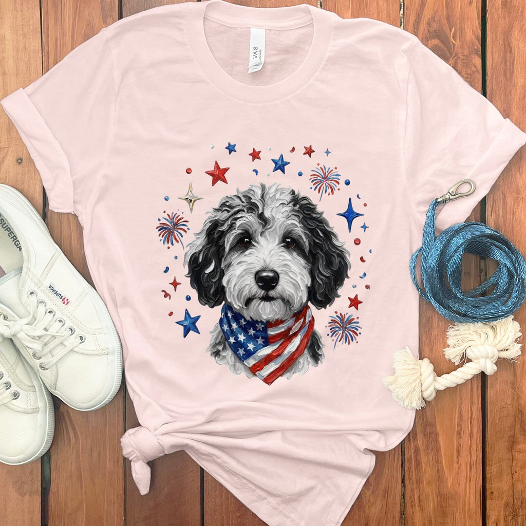 Merle Doodle Spirit T-Shirt in Soft Pink / S by Puppy Jo