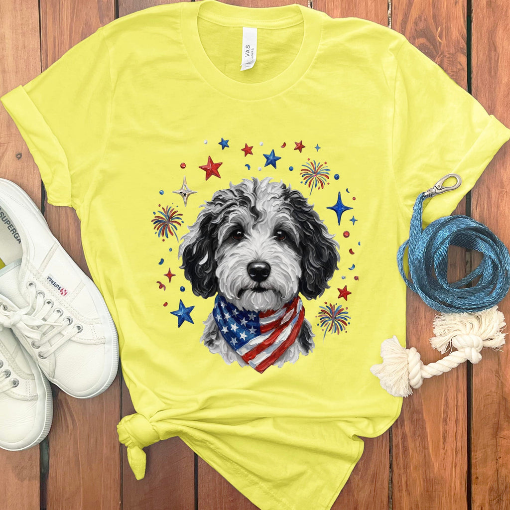 Merle Doodle Spirit T-Shirt in Yellow / S by Puppy Jo