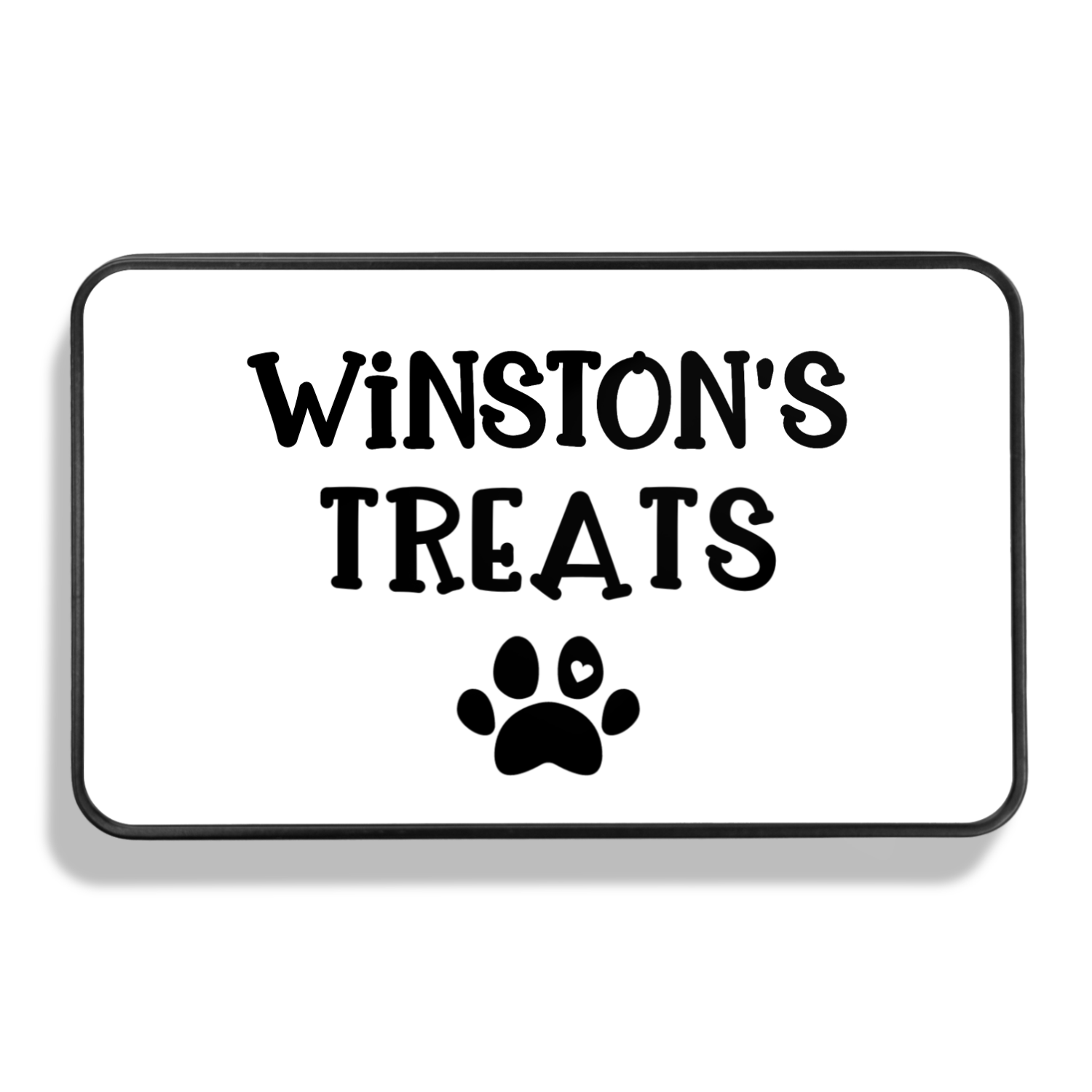 Personalized Dog Treats Storage Tin with Wholesome Treats - PuppyJo Pet Treats