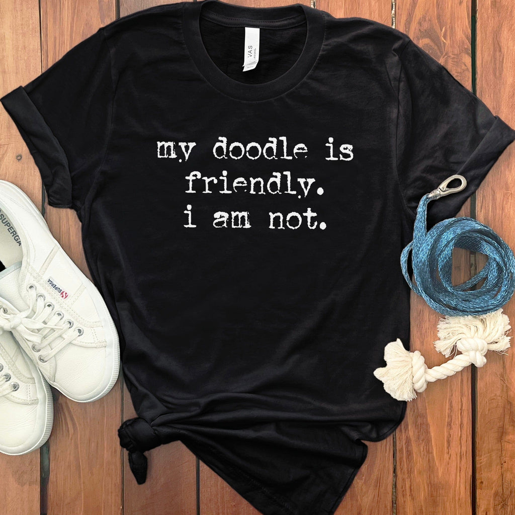 My Doodle Friendly T-Shirt in Black / S by Puppy Jo