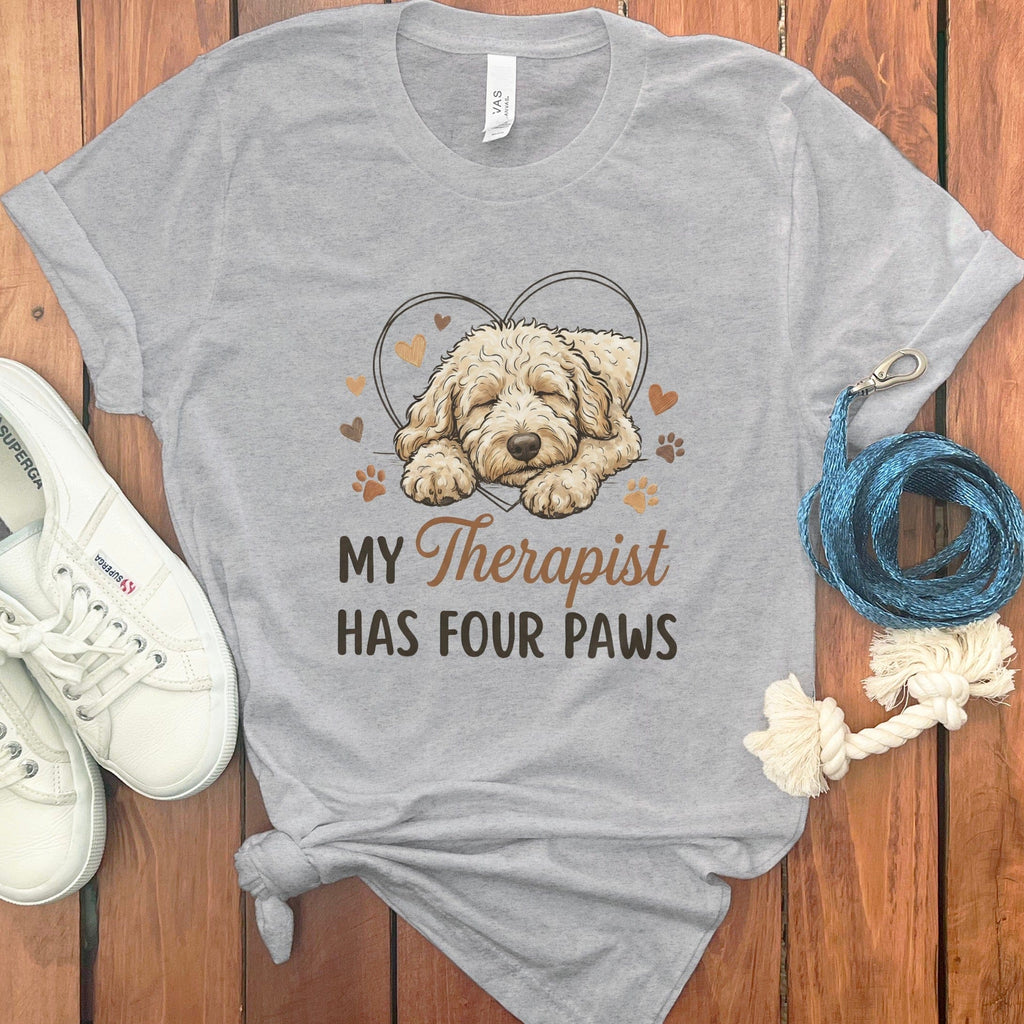 My Doodle Therapist T-Shirt in Athletic Heather / S by Puppy Jo