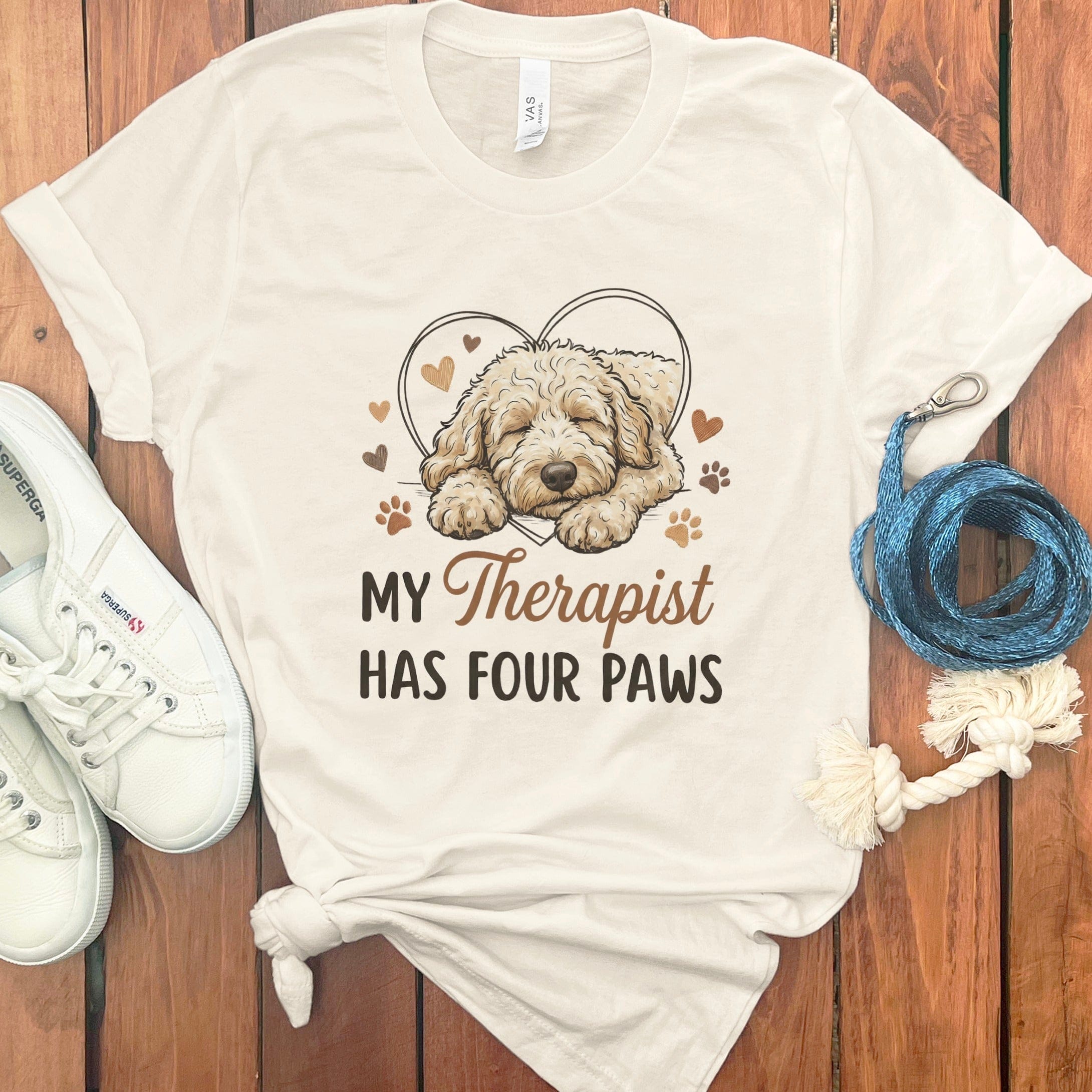 My Doodle Therapist T-Shirt in Natural / S by Puppy Jo
