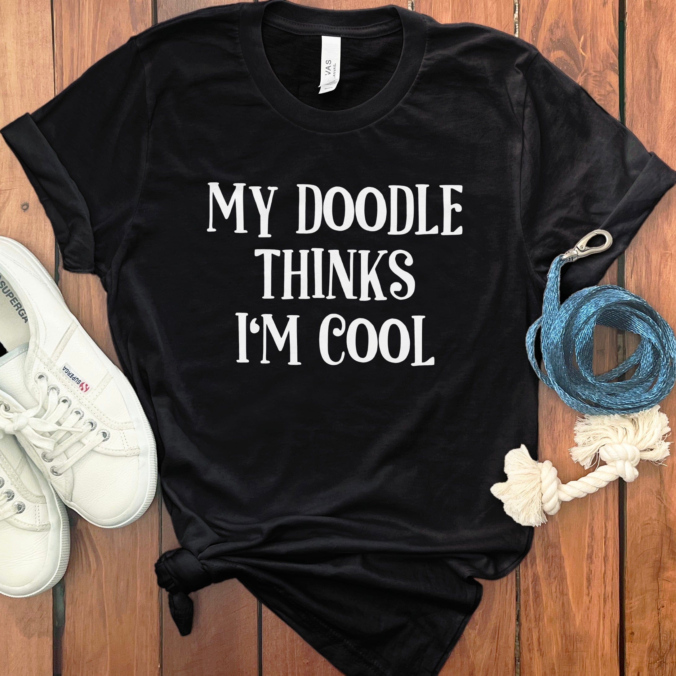 My Doodle Thinks T-Shirt in Black / S by Puppy Jo