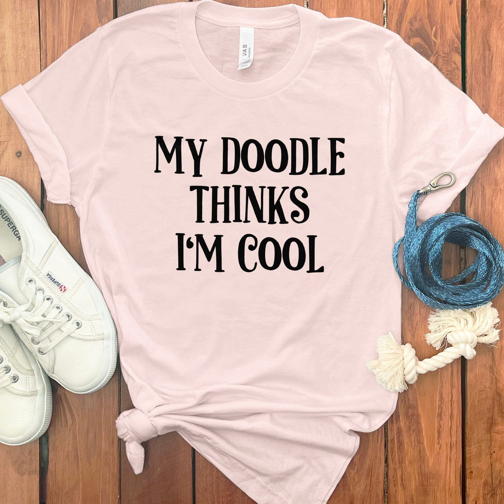 My Doodle Thinks T-Shirt in Soft Pink / S by Puppy Jo