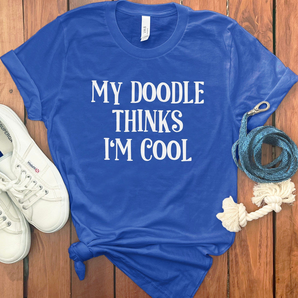 My Doodle Thinks T-Shirt in True Royal / S by Puppy Jo