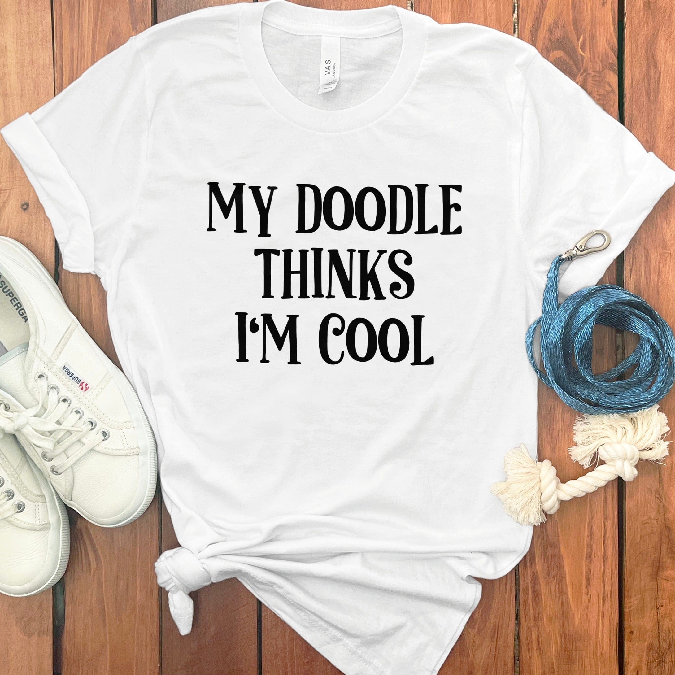 My Doodle Thinks T-Shirt in White / S by Puppy Jo