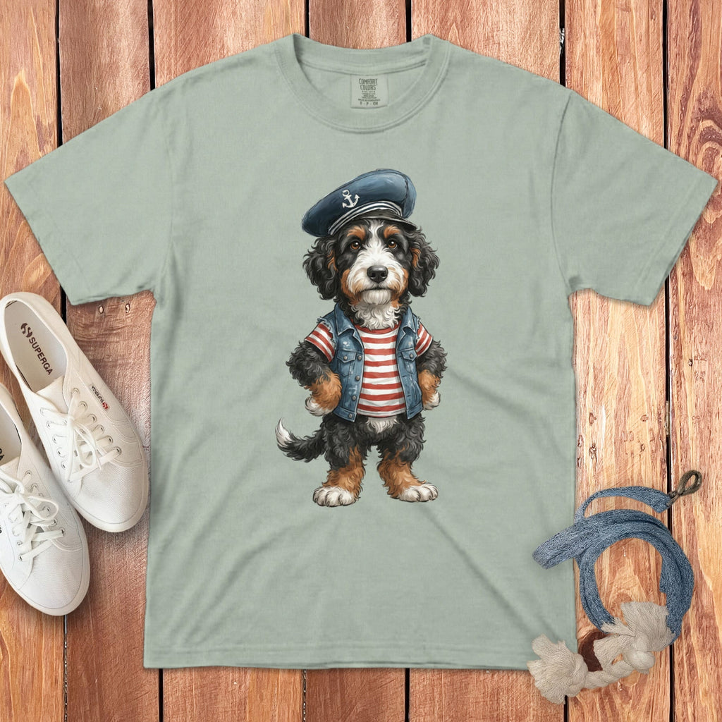 Nautical Bernedoodle Signature T-Shirt in Bay / S by Puppy Jo