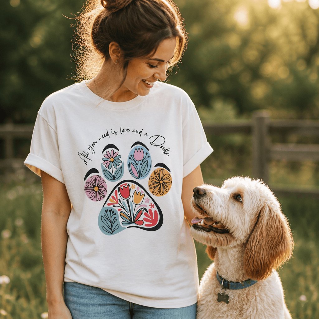 Need Love Doodle T-Shirt in by Puppy Jo
