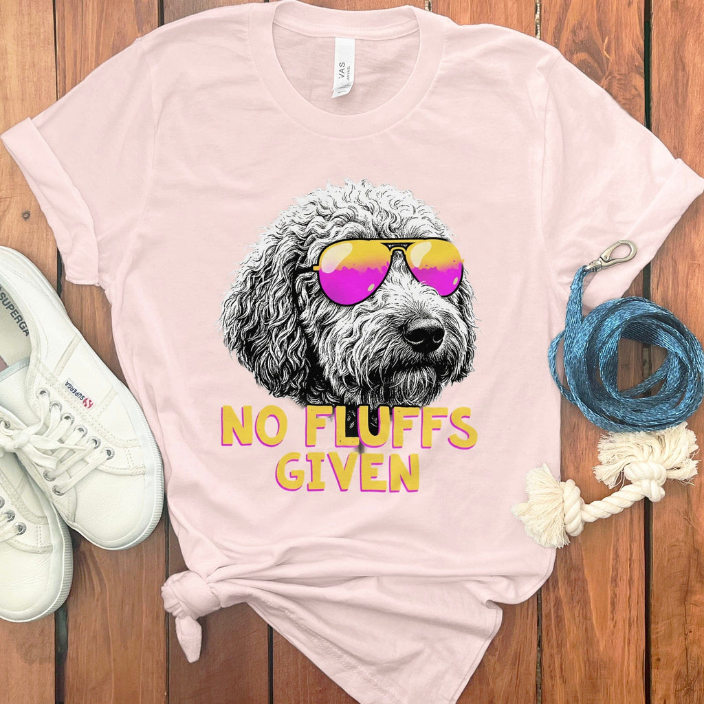 No Fluffs Doodle T-Shirt in Soft Pink / S by Puppy Jo