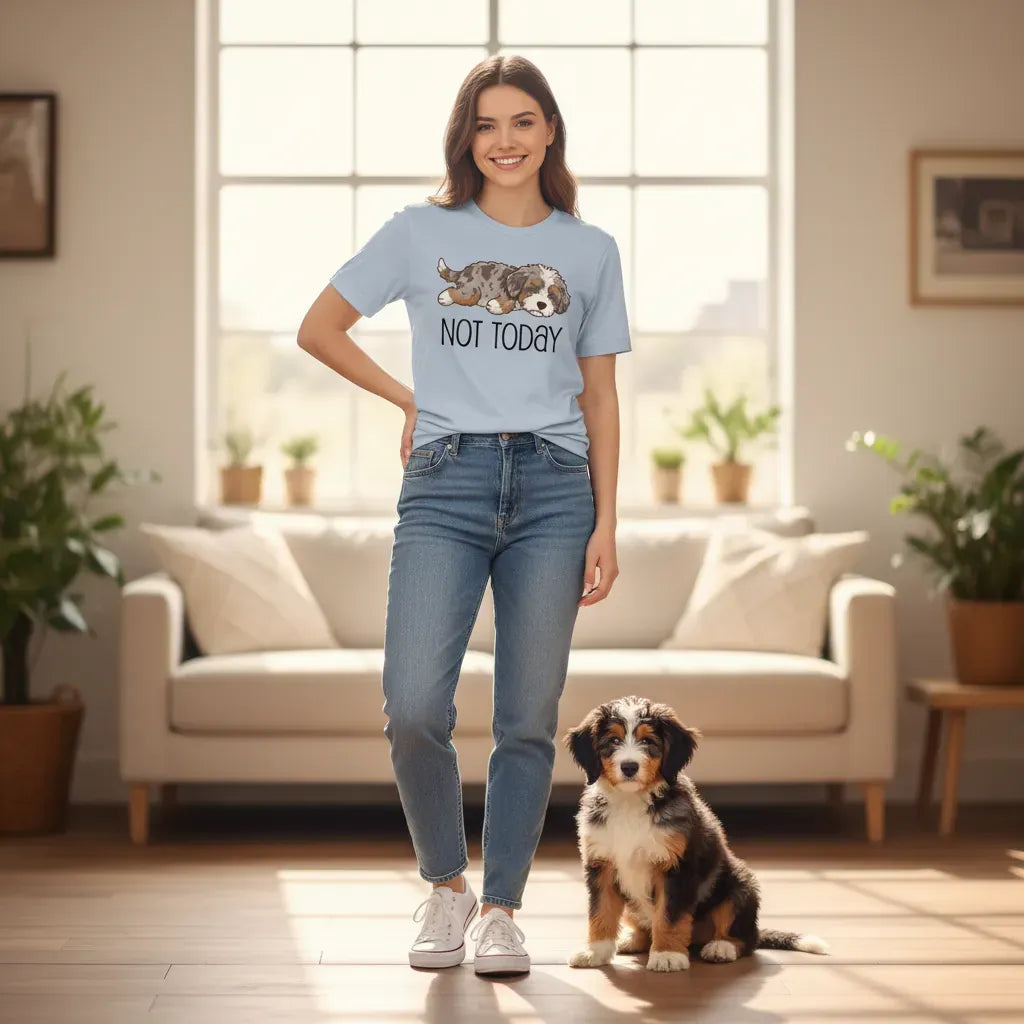 Not Today Aussiedoodle T-Shirt in by Puppy Jo