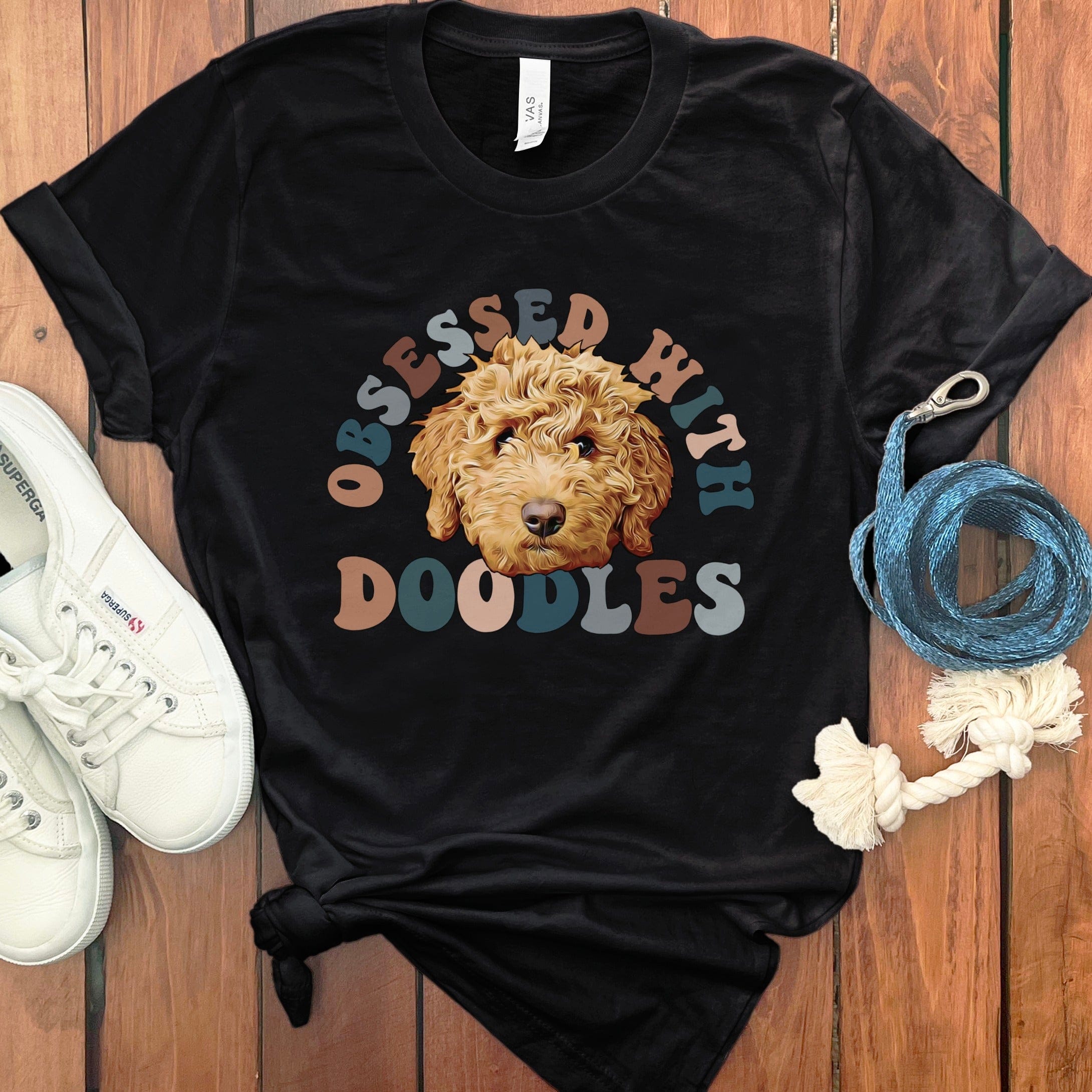 Obsessed Doodles T-Shirt in Black / S by Puppy Jo