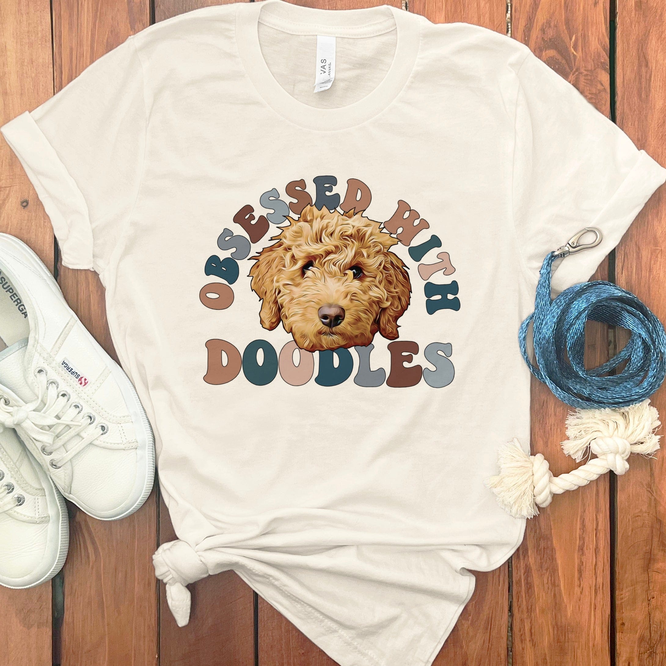 Obsessed Doodles T-Shirt in Natural / S by Puppy Jo