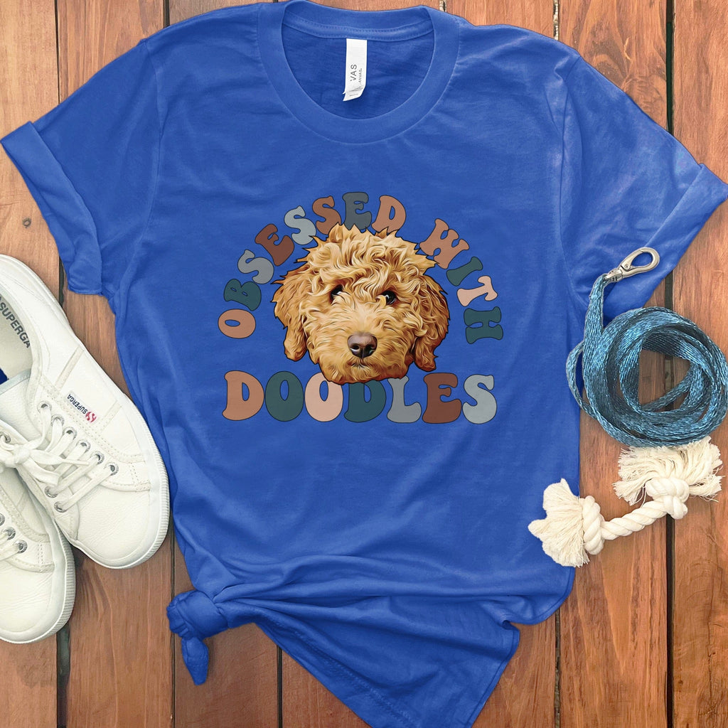Obsessed Doodles T-Shirt in True Royal / S by Puppy Jo