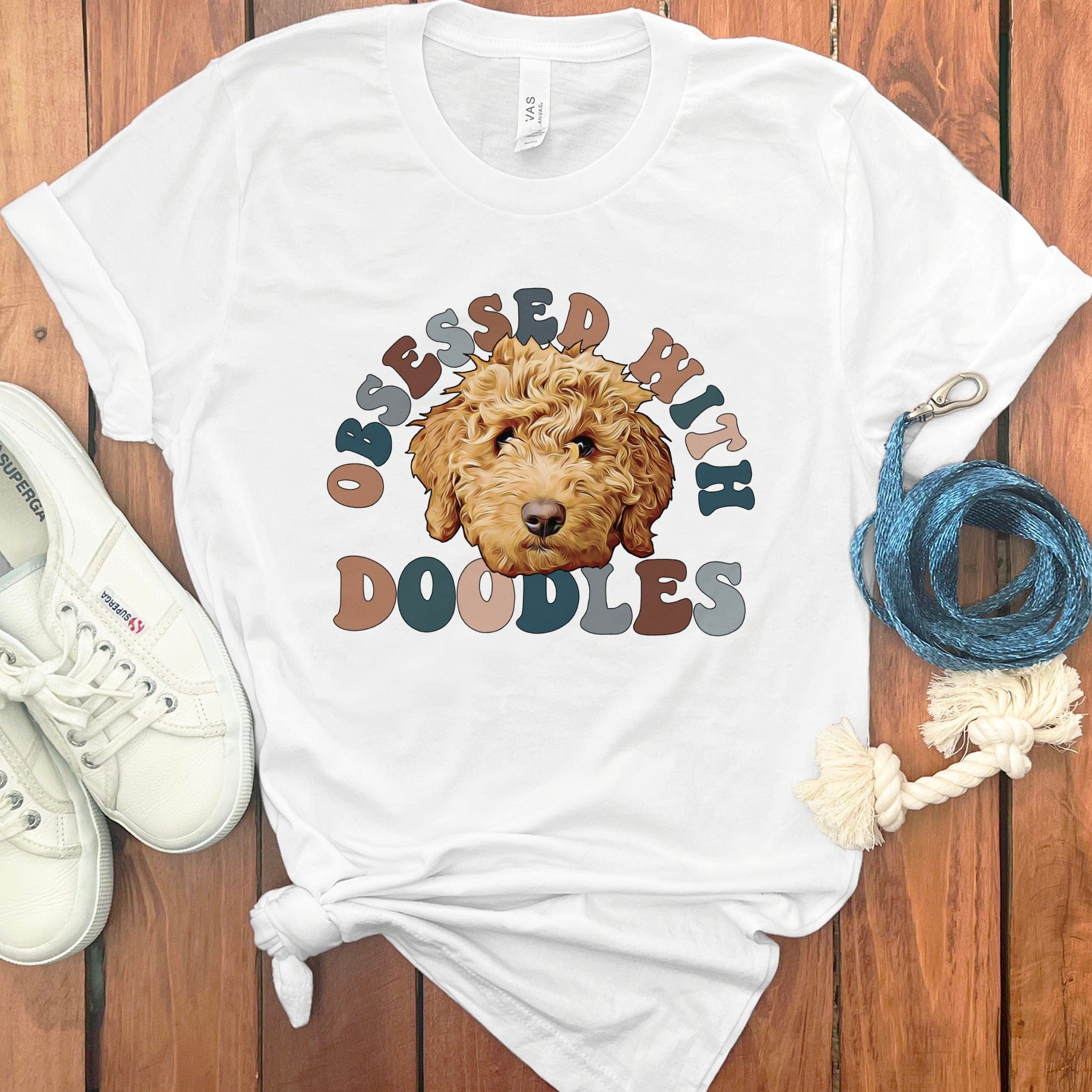 Obsessed Doodles T-Shirt in White / S by Puppy Jo