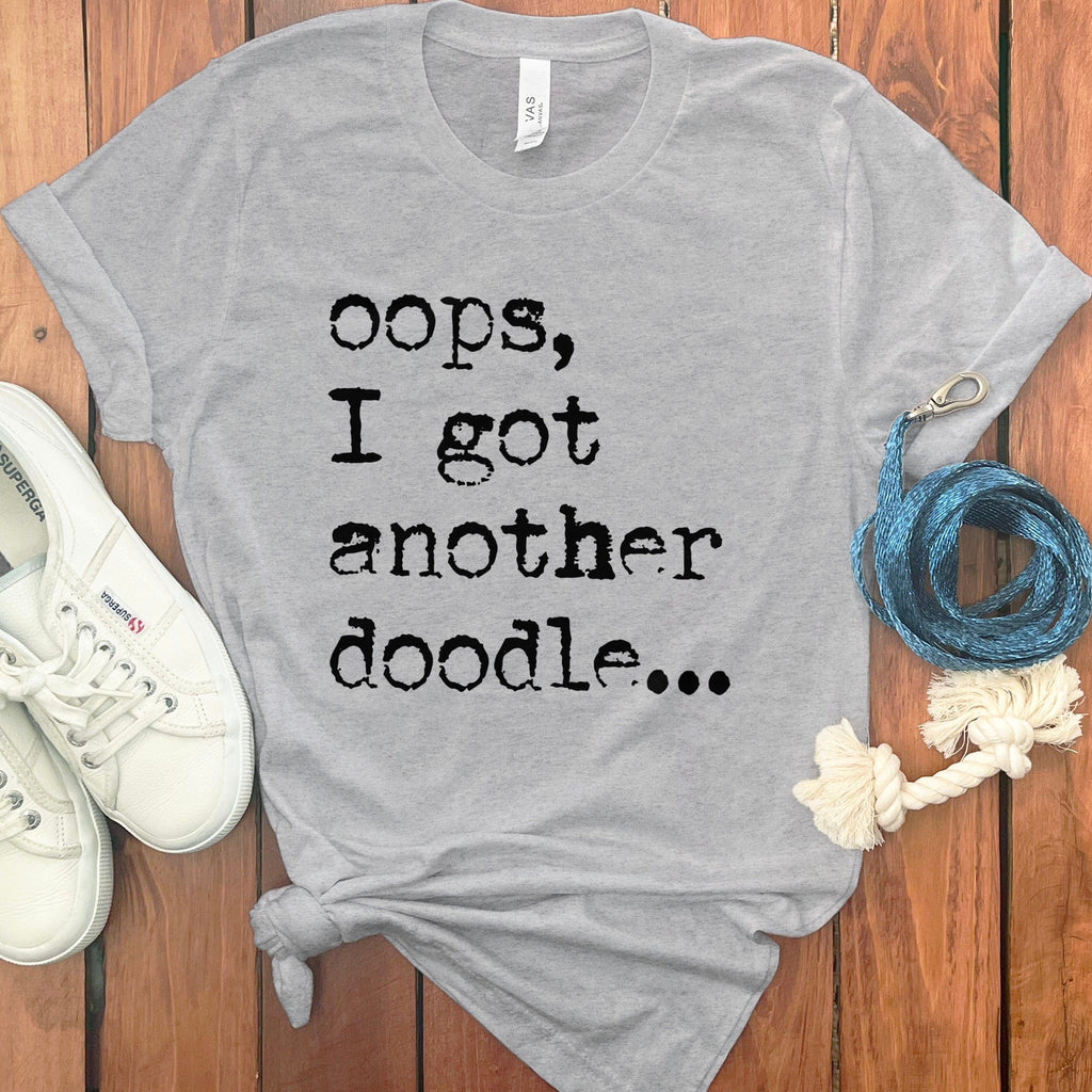 Oops Another Doodle T-Shirt in Athletic Heather / S by Puppy Jo