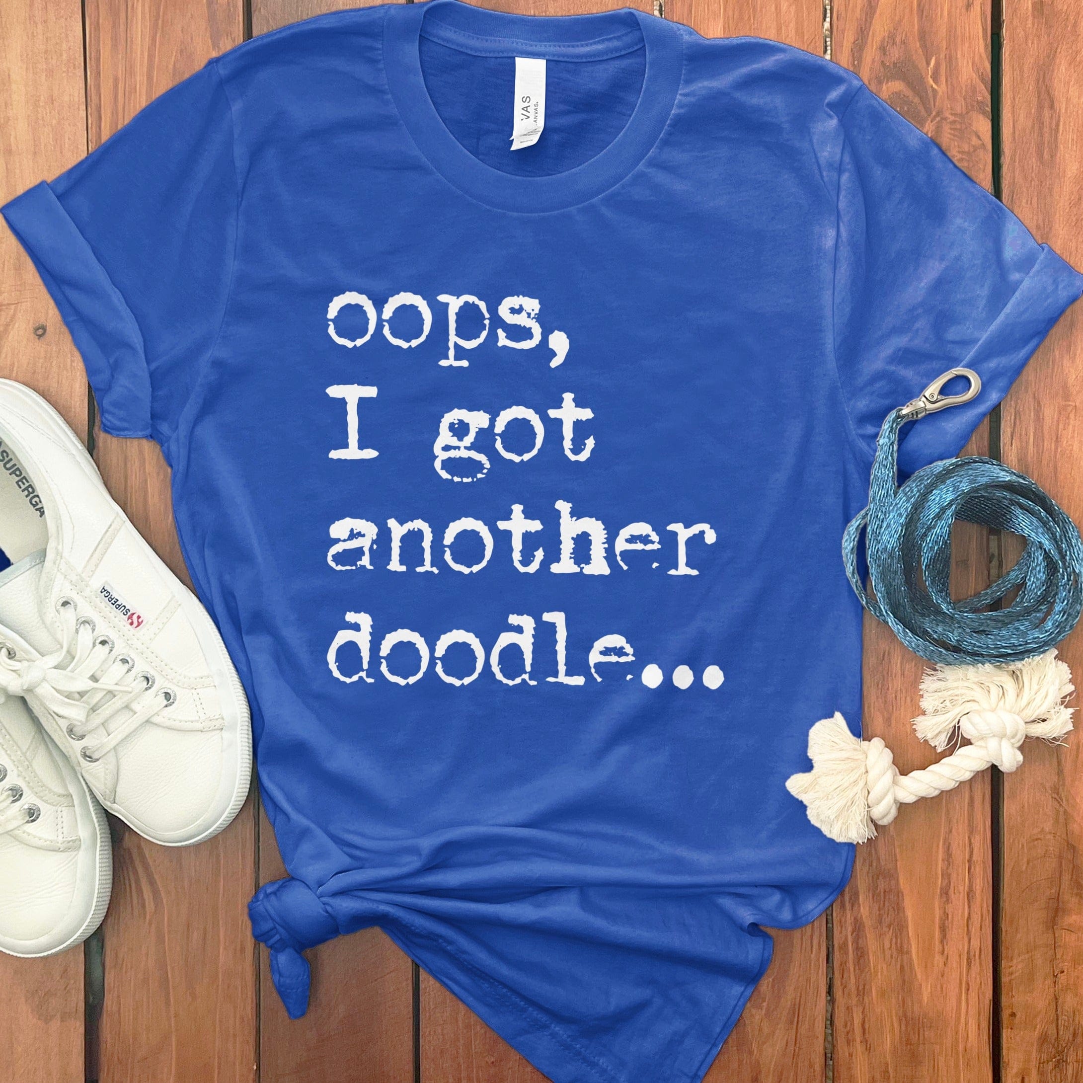 Oops Another Doodle T-Shirt in True Royal / S by Puppy Jo
