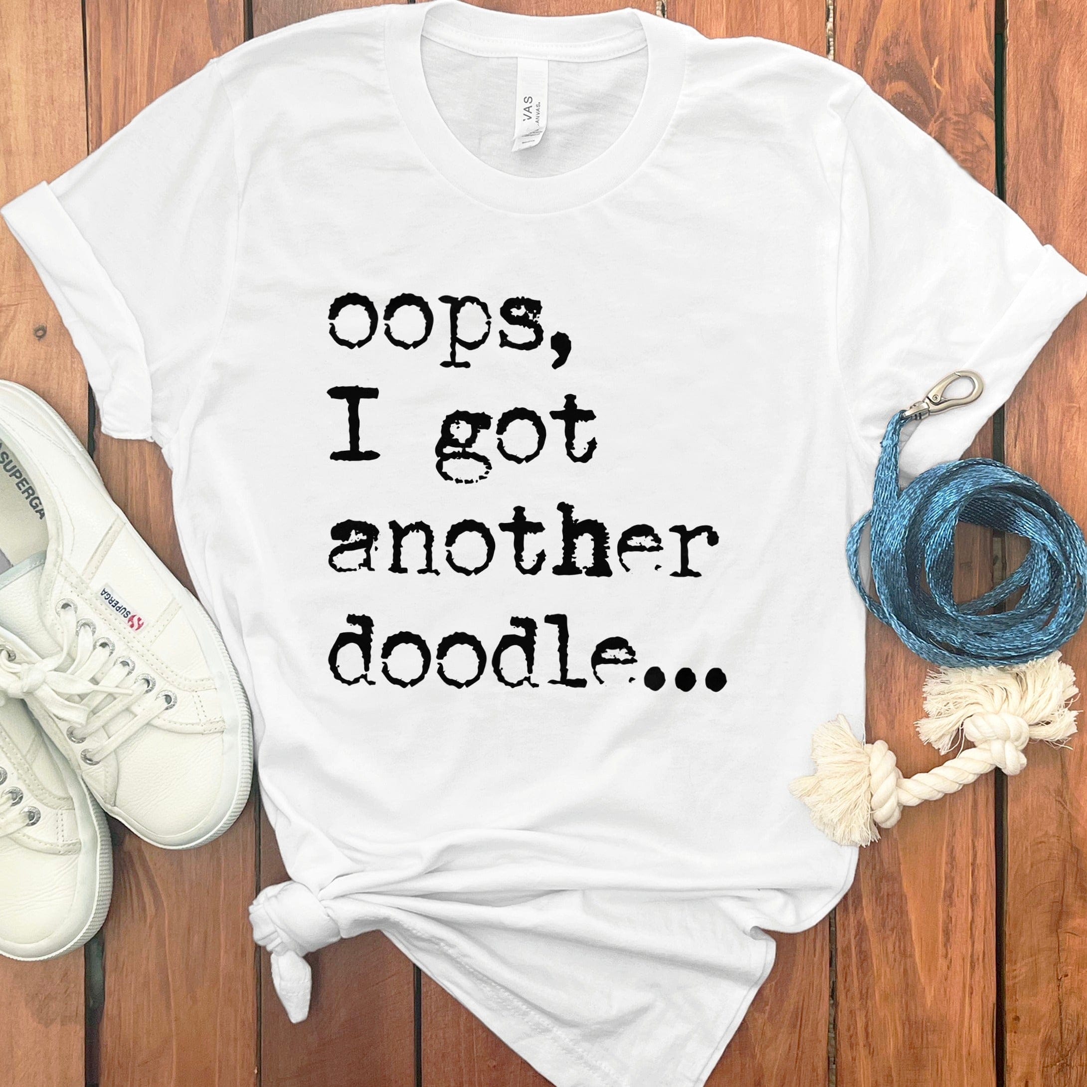 Oops Another Doodle T-Shirt in White / S by Puppy Jo