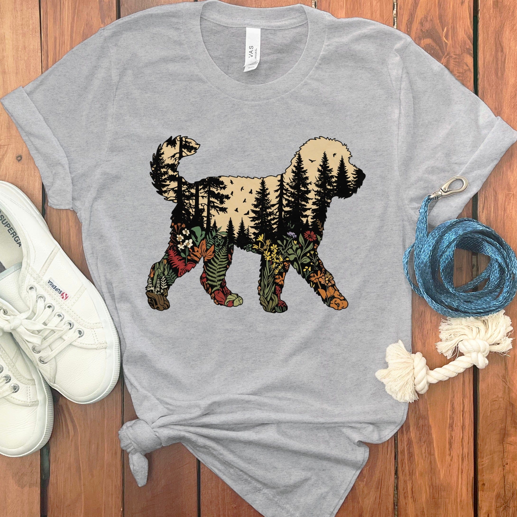 Outdoor Doodle T-Shirt in Athletic Heather / S by Puppy Jo