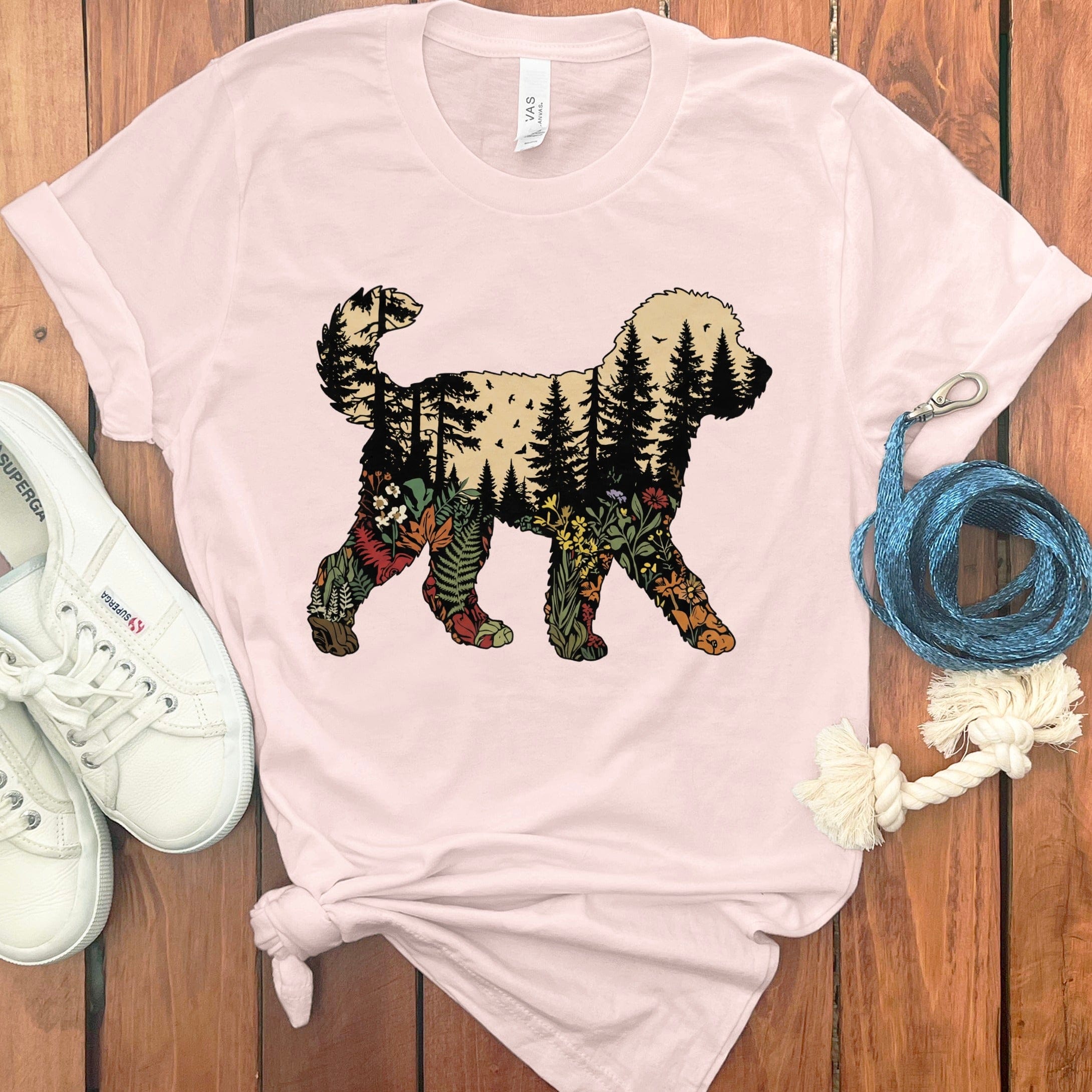 Outdoor Doodle T-Shirt in Soft Pink / S by Puppy Jo