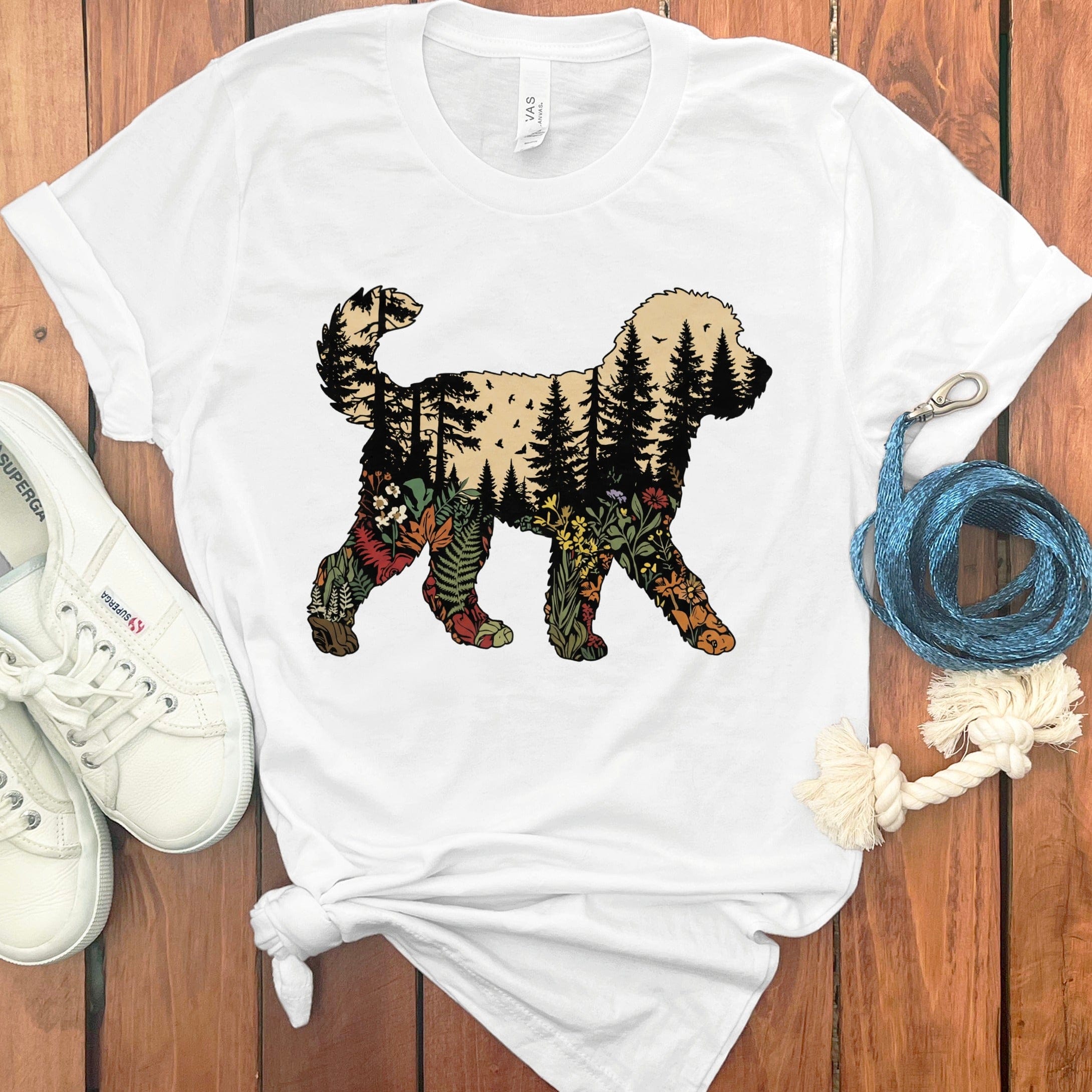 Outdoor Doodle T-Shirt in White / S by Puppy Jo