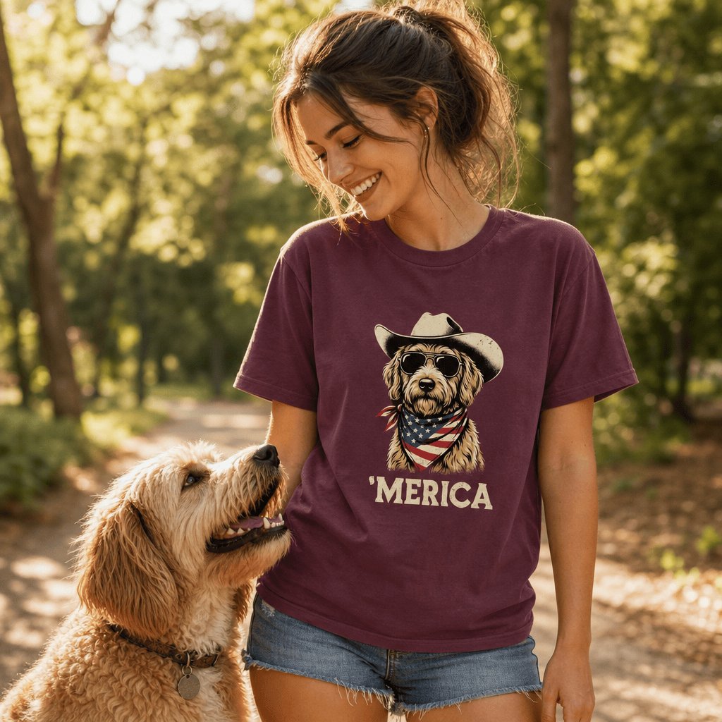 Patriotic Doodle T-Shirt in by Puppy Jo