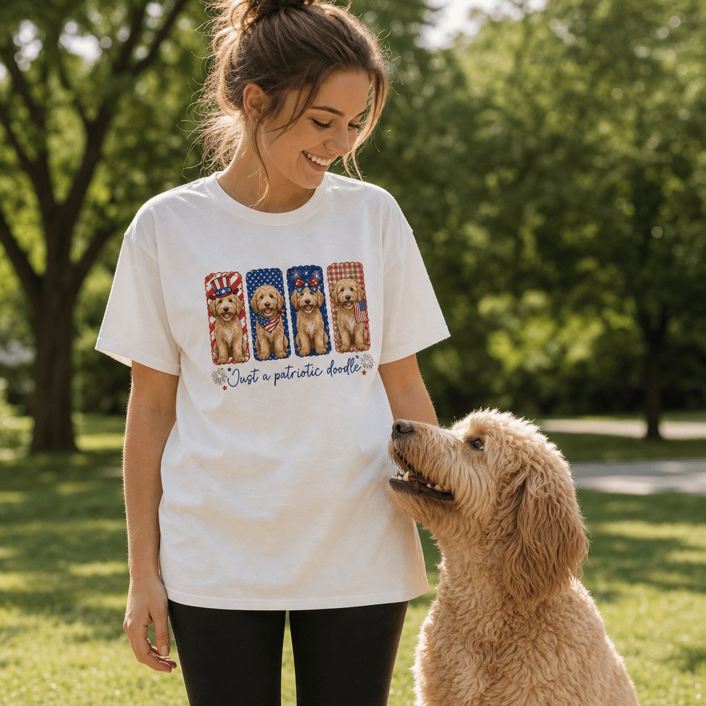 Patriotic Doodle T-Shirt in by Puppy Jo