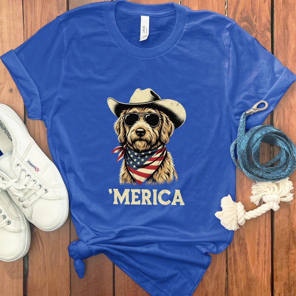 Patriotic Doodle T-Shirt in True Royal / S by Puppy Jo