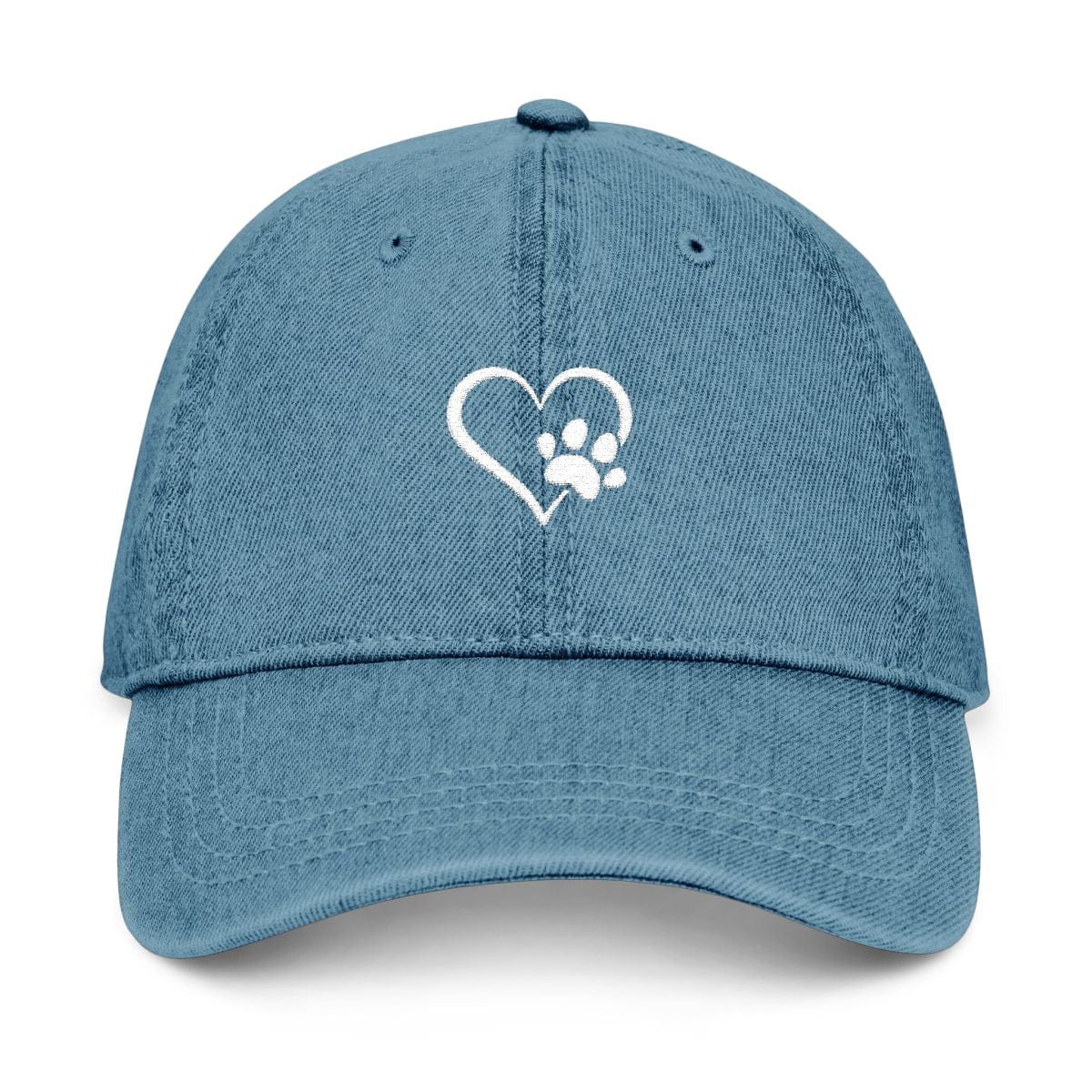 Paw Heart Hat in Blue / One size by Puppy Jo