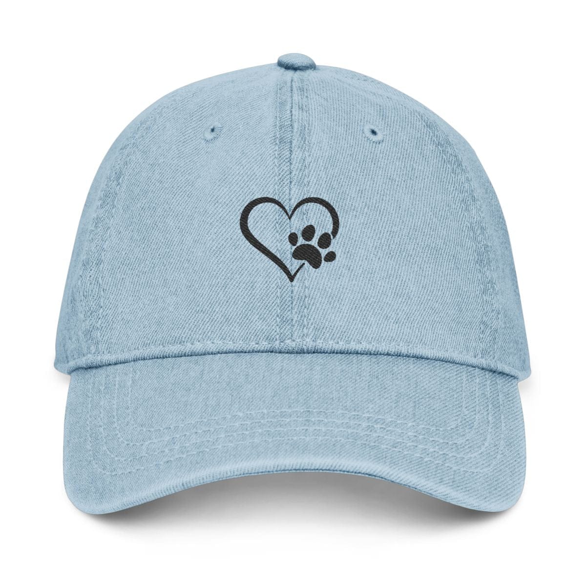 Paw Heart Hat in Light Blue / One size by Puppy Jo