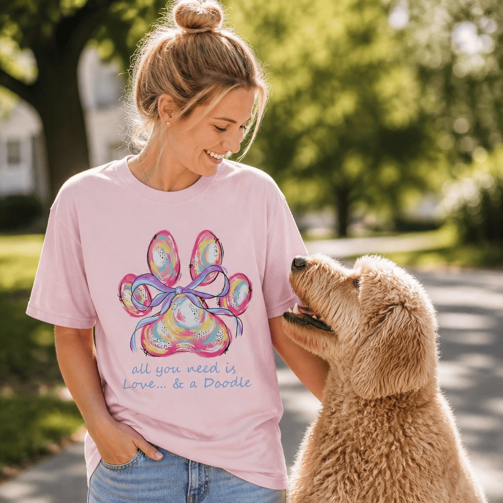 Paw Love Doodle T-Shirt in by Puppy Jo