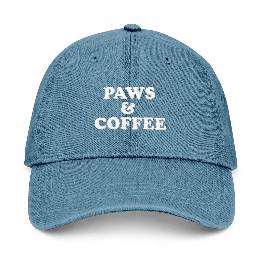 Paws & Coffee Hat in Blue / One size by Puppy Jo