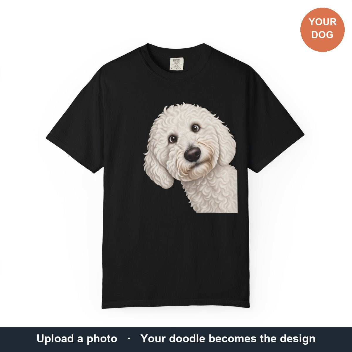 Upload a photo, your doodle becomes the design