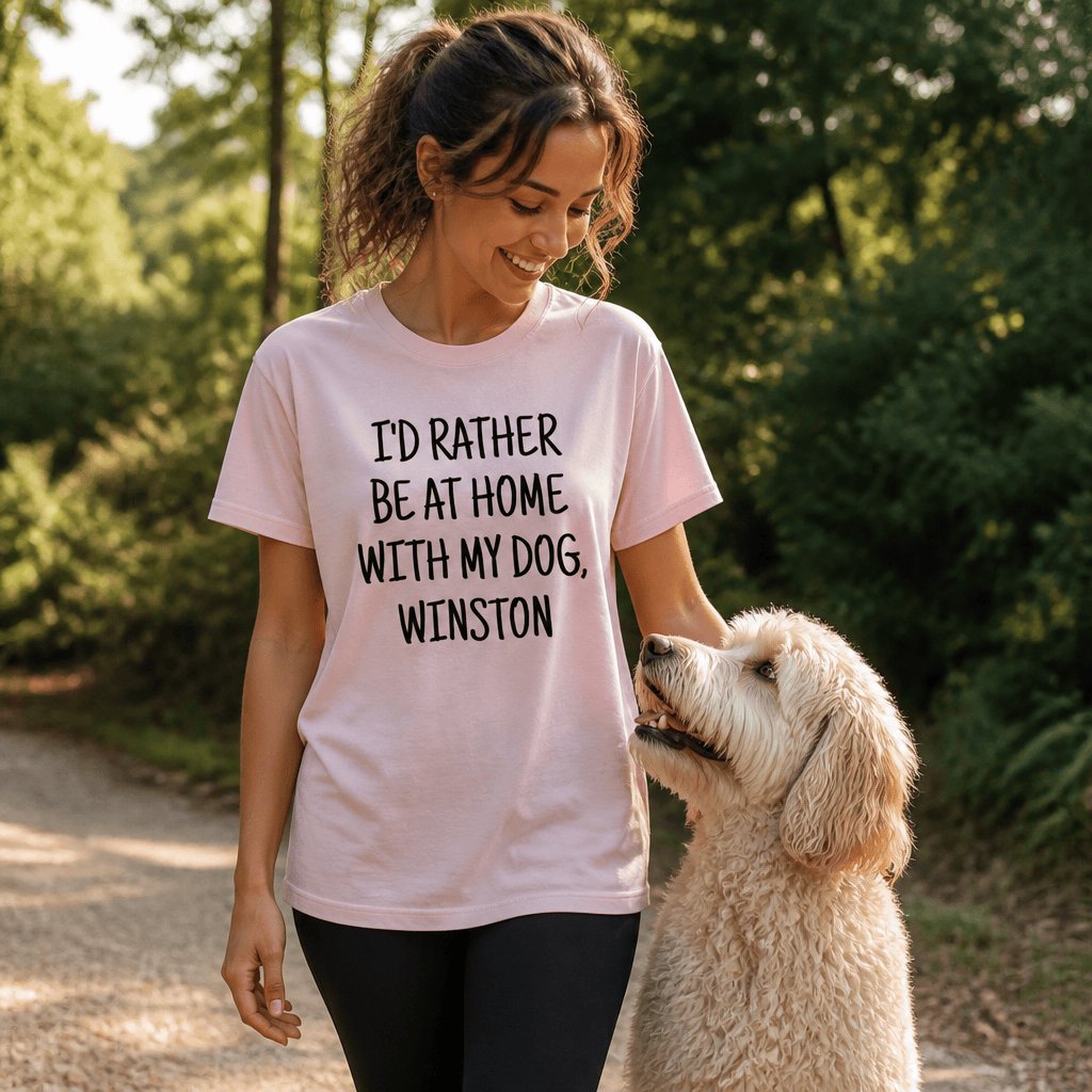Personalized Be Home T-Shirt in by Puppy Jo