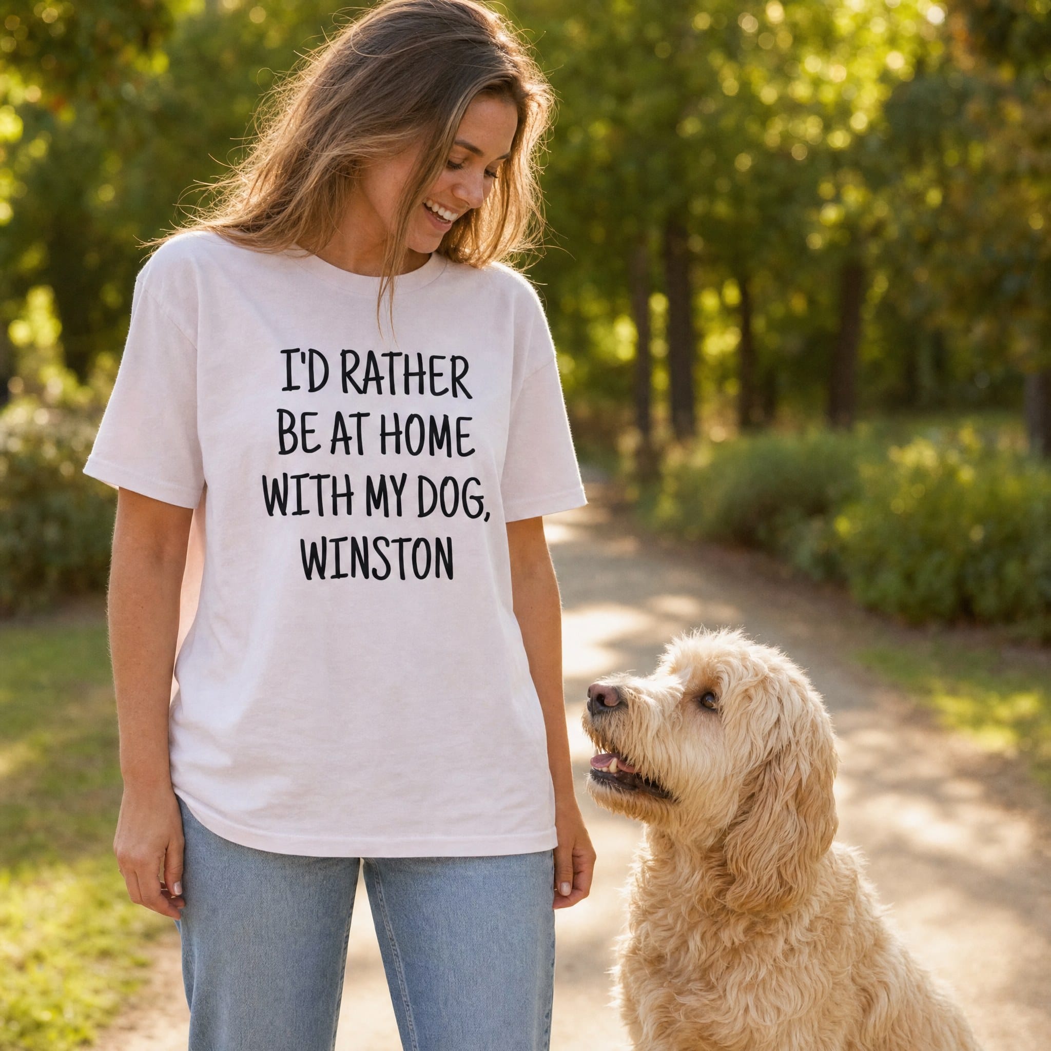Personalized Be Home T-Shirt in by Puppy Jo