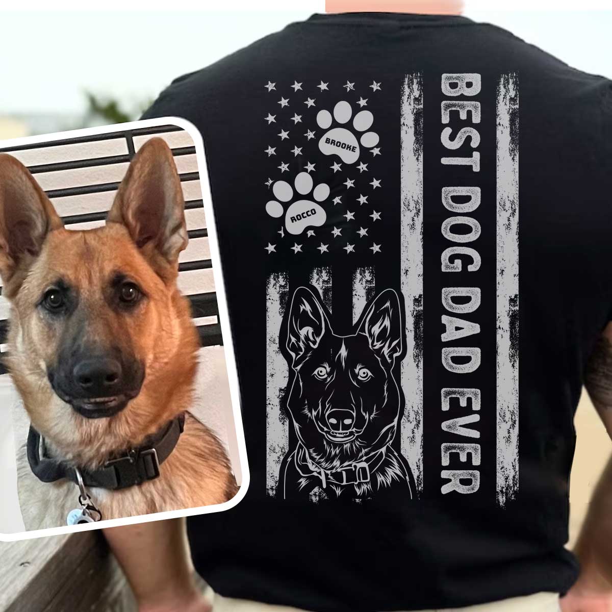 PERSONALIZED BEST DOG DAD SHIRT